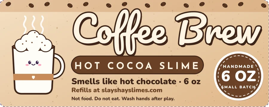 Coffee Brew jar label